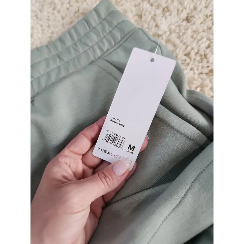 Yogalicious NWT pockets Skort Women's Size M Sage Green Tennis Pickleball